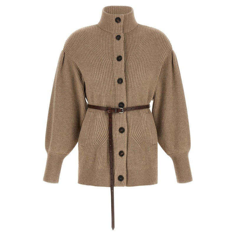 English half-ribbed cardigan