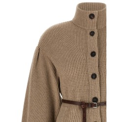 English half-ribbed cardigan