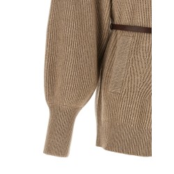 English half-ribbed cardigan