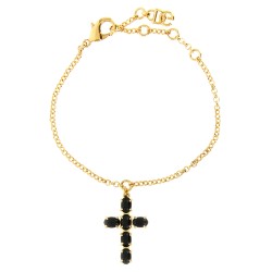 Crystal cross bracelet