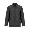 Quilted down jacket with logo