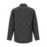 Quilted down jacket with logo