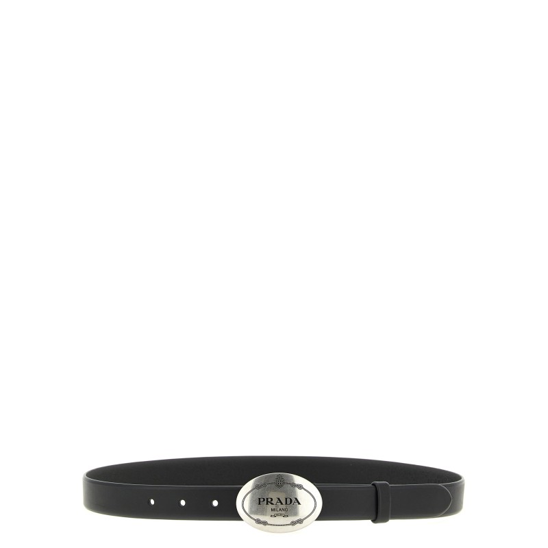 Oval buckle belt