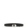 Oval buckle belt