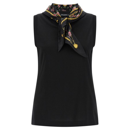 T-shirt with scarf