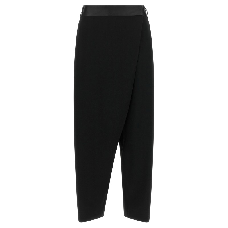 Asymmetrical panel pants