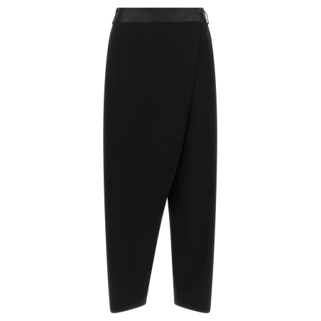 Asymmetrical panel pants