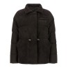 Drawstring down jacket
