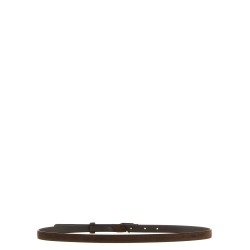 Logo suede belt