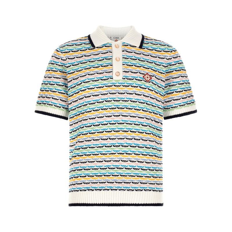 'Tuck Stitch' polo shirt