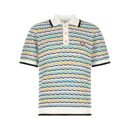 'Tuck Stitch' polo shirt
