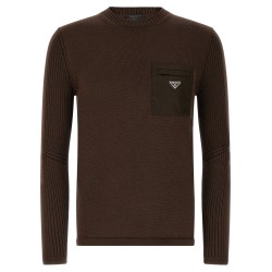'Re-Nylon' Pocket Sweater