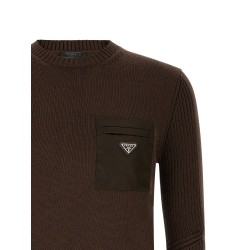 'Re-Nylon' Pocket Sweater