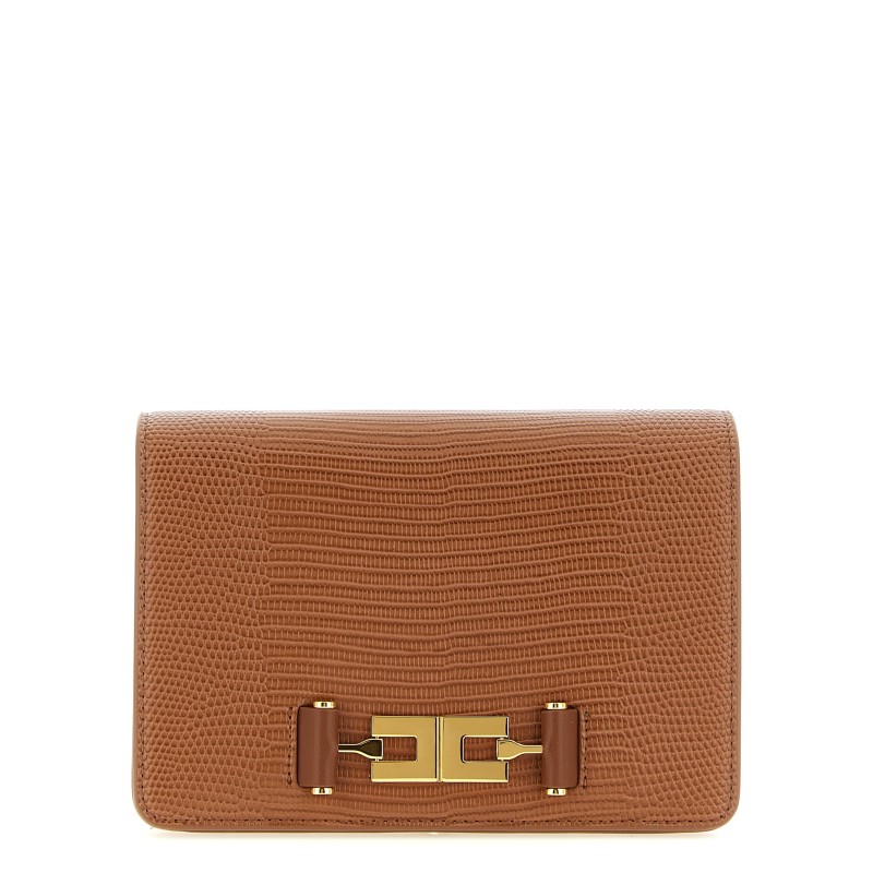 Lizard print crossbody bag