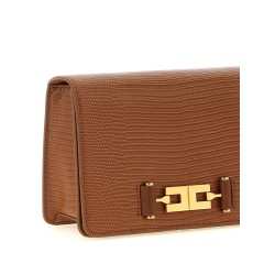Lizard print crossbody bag