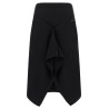 Button asymmetrical skirt