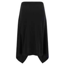 Button asymmetrical skirt