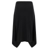 Button asymmetrical skirt