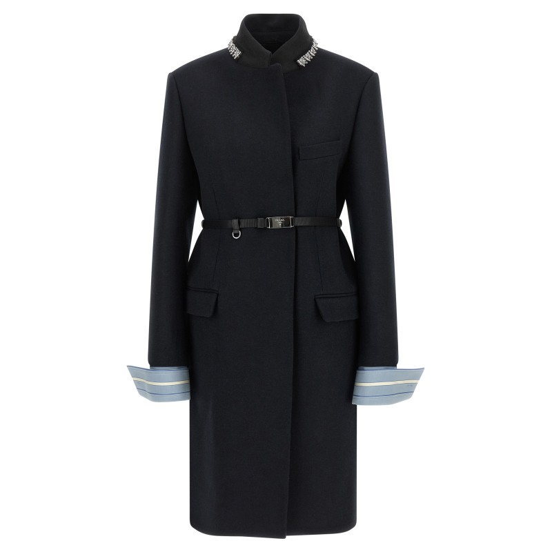 Jewel collar coat