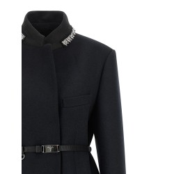 Jewel collar coat