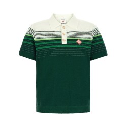 'Bouclé Stripes' polo shirt