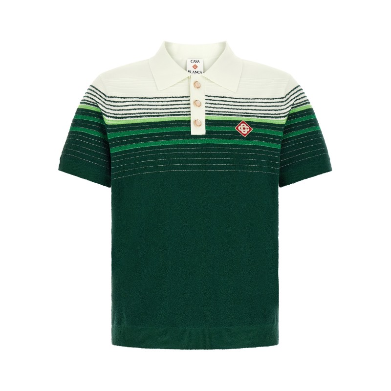 'Bouclé Stripes' polo shirt