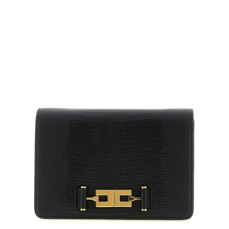 Lizard print crossbody bag
