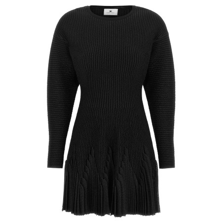 Knitted pleated dress