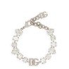 Bracelet with rhinestones and logo