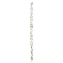 Bracelet with rhinestones and logo