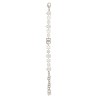 Bracelet with rhinestones and logo