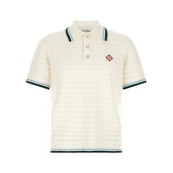 Bouclé polo shirt