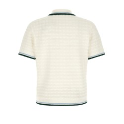 Bouclé polo shirt