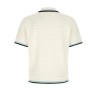 Bouclé polo shirt