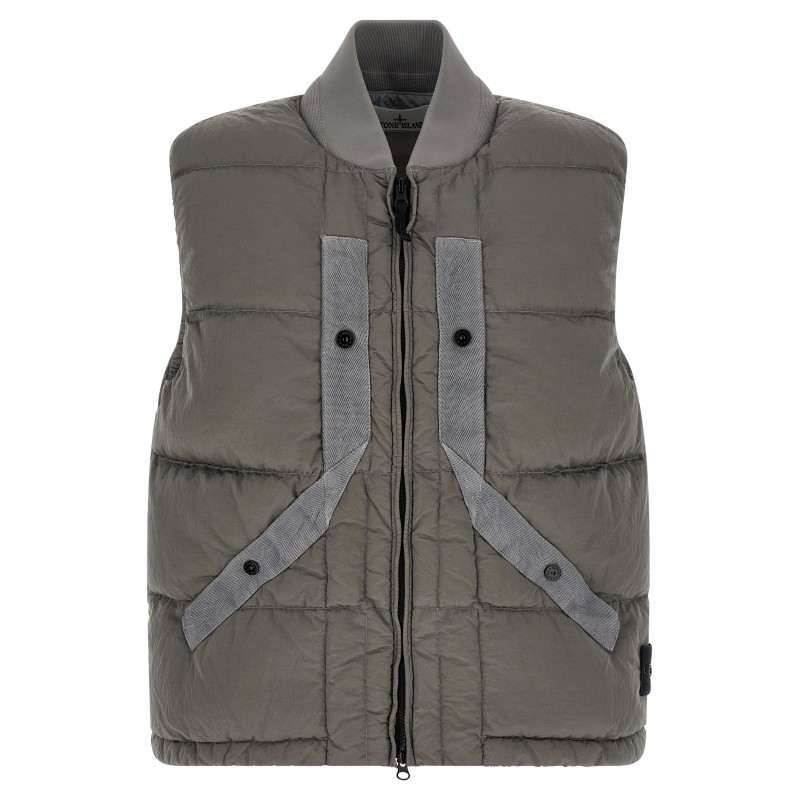 Crinkled effect vest