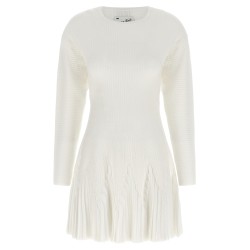Knitted pleated dress