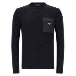 'Re-Nylon' Pocket Sweater