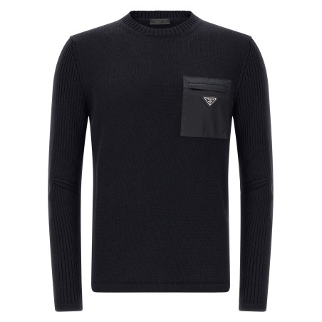 'Re-Nylon' Pocket Sweater