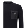 'Re-Nylon' Pocket Sweater