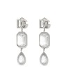 Pendant earrings with crystals