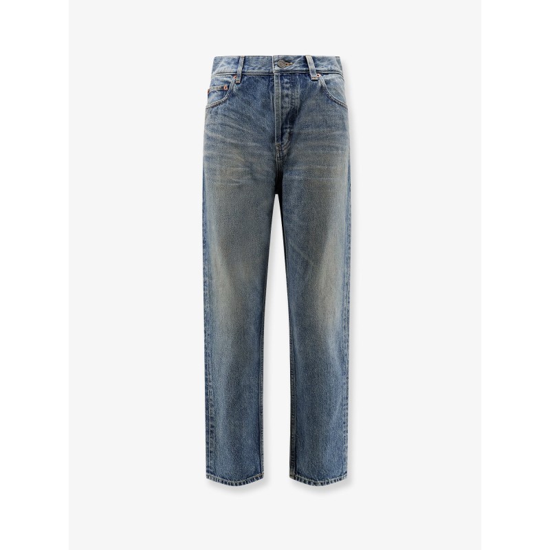 Ankle midi blue denim jeans