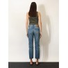 Ankle midi blue denim jeans