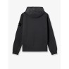 Cotton sweatshirt with side logo patch