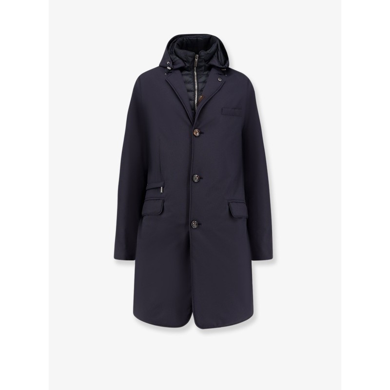 Redon-Skt padded nylon long jacket