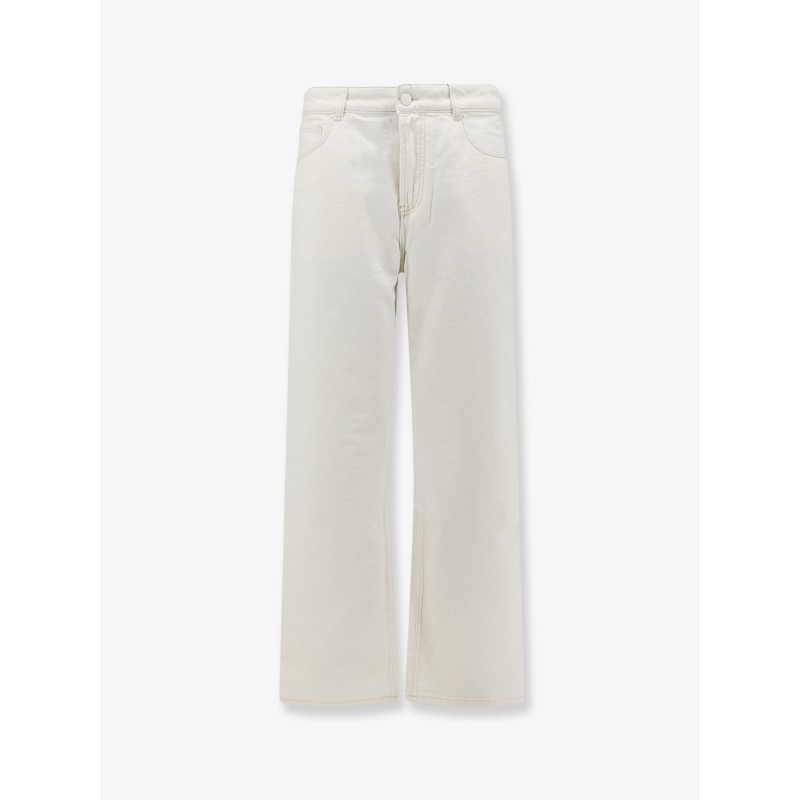 White denim trousers