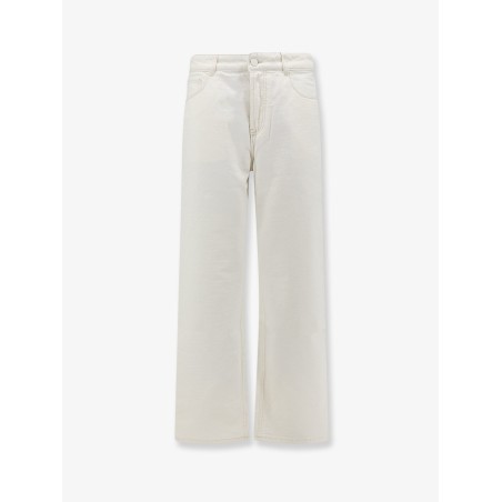 White denim trousers