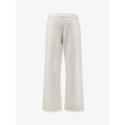 White denim trousers