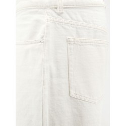 White denim trousers