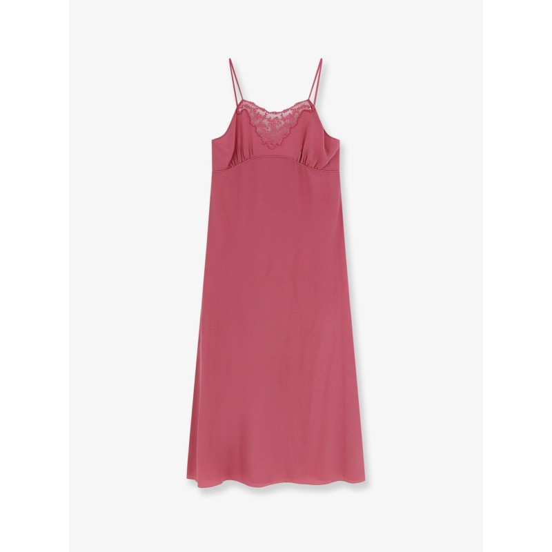 Silk long slipdress