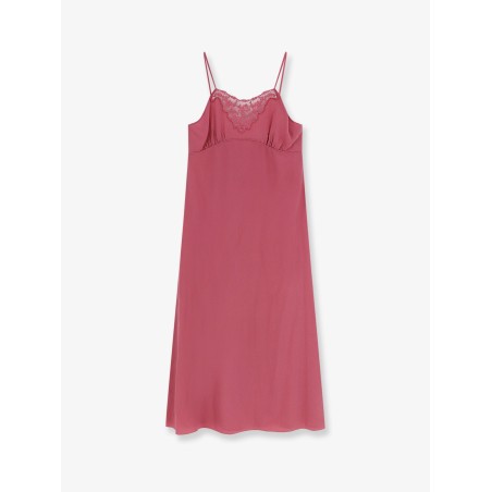 Silk long slipdress